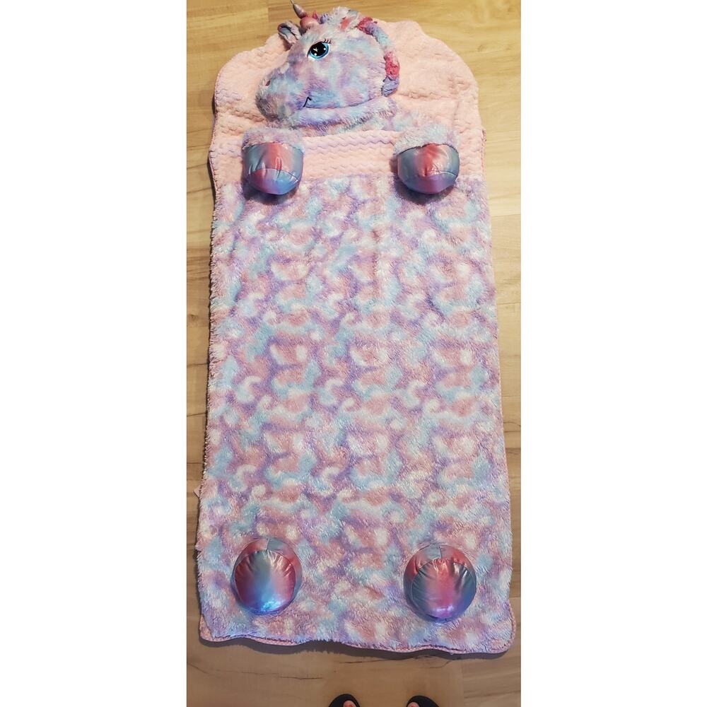 Hugfun Animal Slumber Bag Pastel Rainbow Unicorn Kids